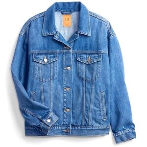Gap oversized jean jacket XS